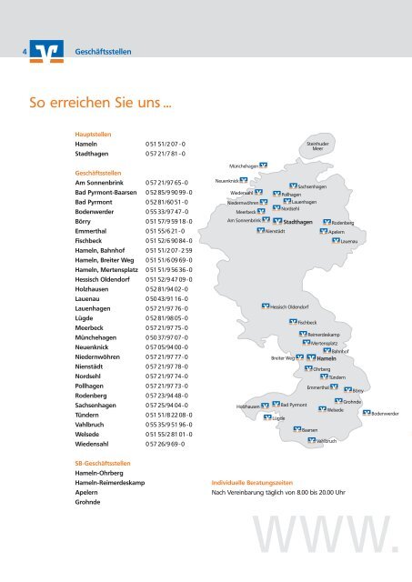 Geschäftsbericht 2006 - Volksbank Hameln-Stadthagen eG