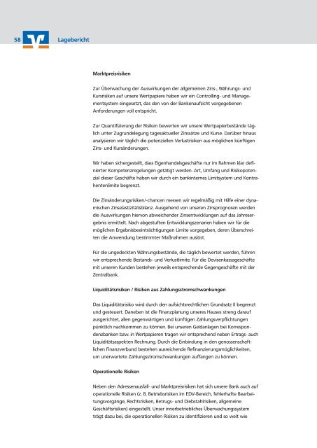 Geschäftsbericht 2006 - Volksbank Hameln-Stadthagen eG