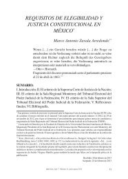 REQUISITOS DE ELEGIBILIDAD Y JUSTICIA CONSTITUCIONAL EN MÉXICO