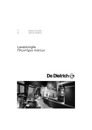 istruzioni - De Dietrich