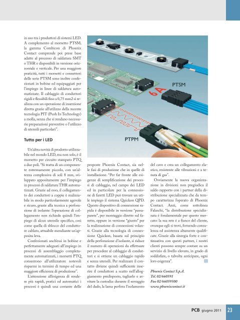 la prima rivista italiana sui circuiti stampati - B2B24 - Il Sole 24 Ore