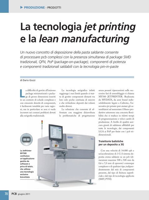 la prima rivista italiana sui circuiti stampati - B2B24 - Il Sole 24 Ore