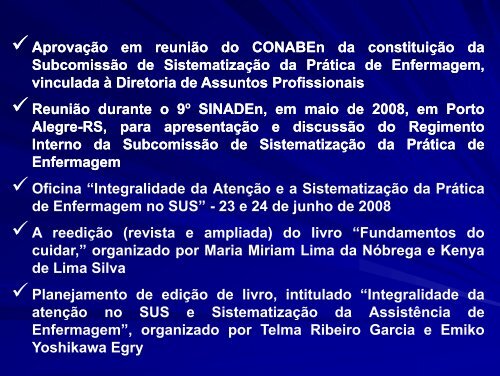 Sistematização da Assistência de Enfermagem - ABEn-SC