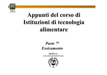 (Microsoft PowerPoint - parte 7 essiccam.ppt ... - Giuseppezeppa.It