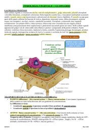 Fisiologia Vegetale: Appunti e Glossario