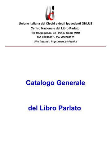 Catalogo nazionale - Associazione Ipertesto