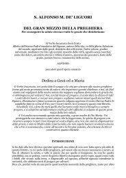 S. ALFONSO M. DE' LIGUORI DEL GRAN MEZZO DELLA ...