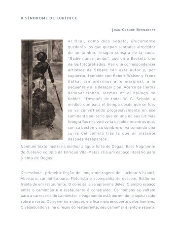 Leio o texto de Jean-Claude Bernardet - Museu Lasar Segall