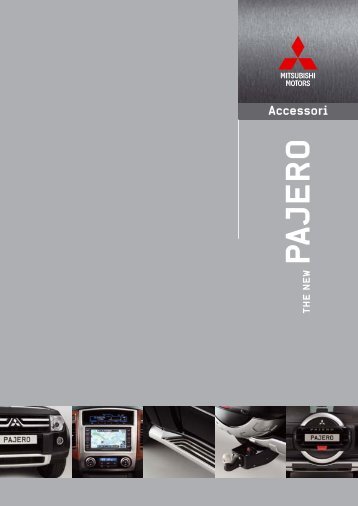 Depliant Accessori Mitsubishi Pajero - Time Motors