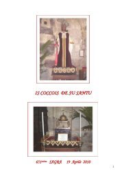 IS COCCOIS DE SU SANTU - Comune di Sant'Antioco