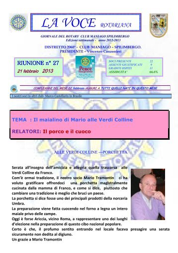 Lavocerotariana-febbraio 2013 - Rotary Maniago-Spilimbergo