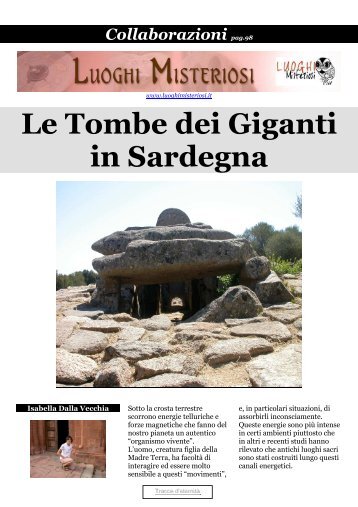 Le tombe dei Giganti in Sardegna - Luoghi Misteriosi