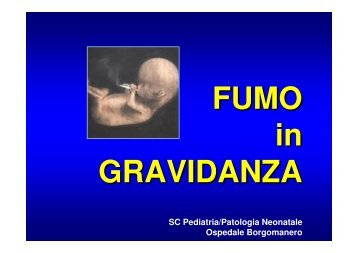 Fumo in gravidanza - ASL 13 Novara