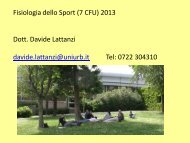 Diapositiva 1 - Università degli Studi di Urbino