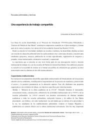 Una experiencia de trabajo compartido - Dirección General de ...