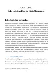 Dalla Logistica al Supply Chain Management