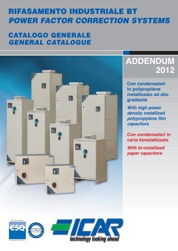 Catalogo generale: addendum 2012 - Icar