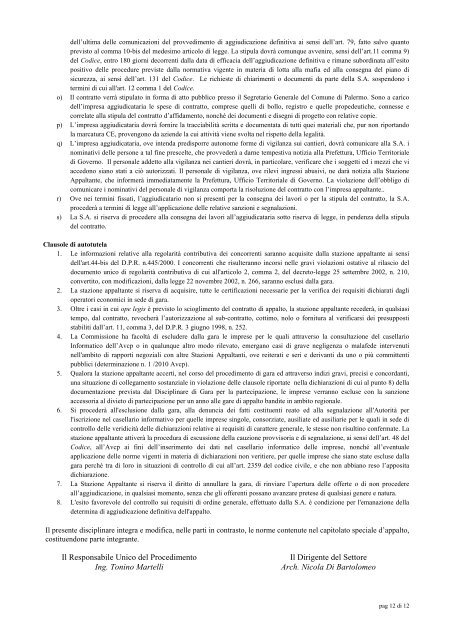 DISCIPLINARE DI GARA pdf - Comune di Palermo