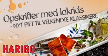 Opskrifter med lakrids Opskrifter med lakrids - Haribo