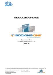 booking one - BackOffice Adria Web