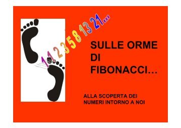 SULLE ORME DI FIBONACCI… - Scuolealmuseo.It