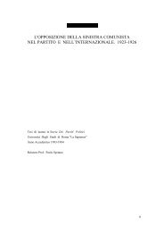 L'opposizione della Sinistra Comunista nel PCd'I e nell'IC - n+1