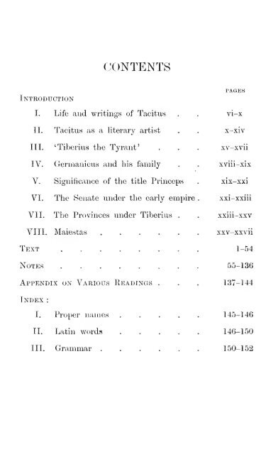 The annals of Tacitus