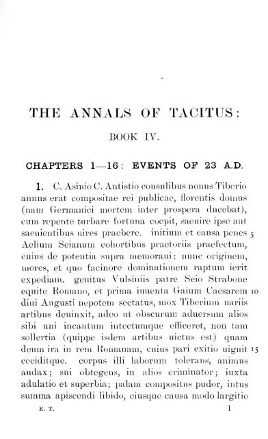 The annals of Tacitus