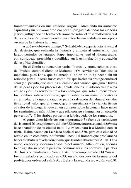 La medicina árabe II. El clínico Rhazes - Academia Nacional de ...