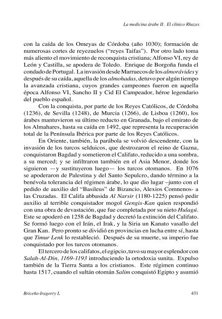 La medicina árabe II. El clínico Rhazes - Academia Nacional de ...