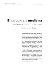 El Canon de la medicina. Monumento del arte de curar