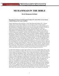 MUHAMMAD IN THE BIBLE David Benjamin ... - Bibla dhe Kur'ani