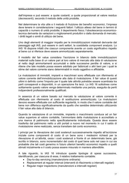 BILANCIO D'ESRCIZIO E CONSOLIDATO al 31 ... - Mariella Burani