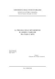 università degli studi di milano la trilogia delle ... - Vigata.org