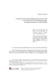 La lettera di Giovanni da Montecorvino (1247 ... - Viaggi di Cultura