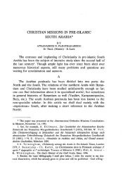 CHRISTIAN MISSIONS PRE-ISLAMIC SOUTH ARABIA*