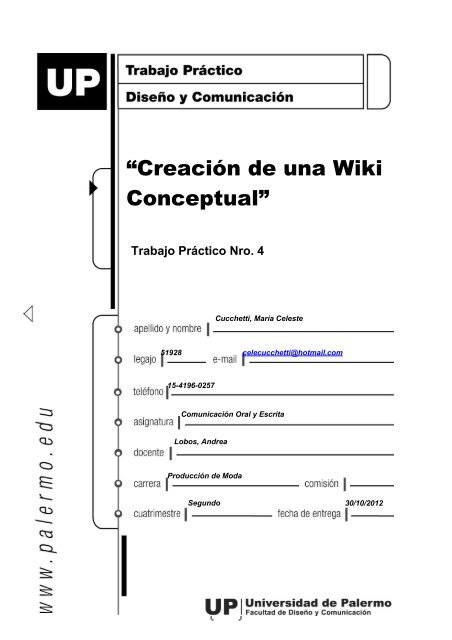 “Creación de una Wiki Conceptual”