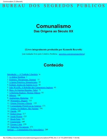 Comunalismo (Das Origens ao Século XX) - eBooksBrasil