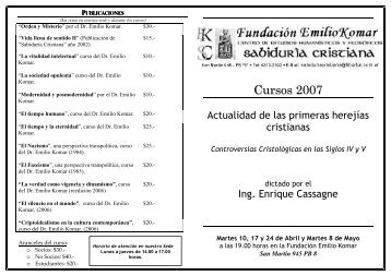 Actualidad de las primeras herejías cristianas - fundacion dr. emilio ...