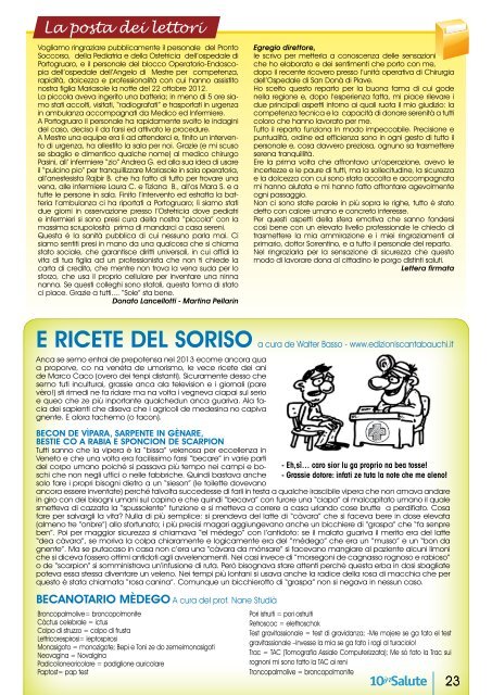 AprIle 2013 - Portale del Medico di Famiglia - ULSS n. 10