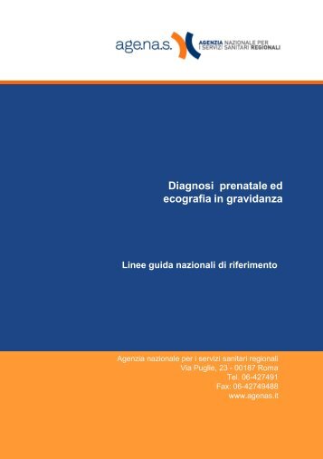 Diagnosi prenatale ed ecografia in gravidanza - Age.Na.S.