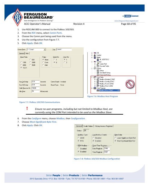 Operator's Manual – AutoCycle iC - Ferguson Beauregard