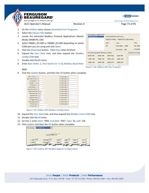 Operator's Manual – AutoCycle iC - Ferguson Beauregard