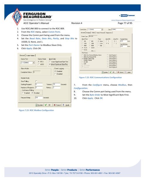 Operator's Manual – AutoCycle iC - Ferguson Beauregard