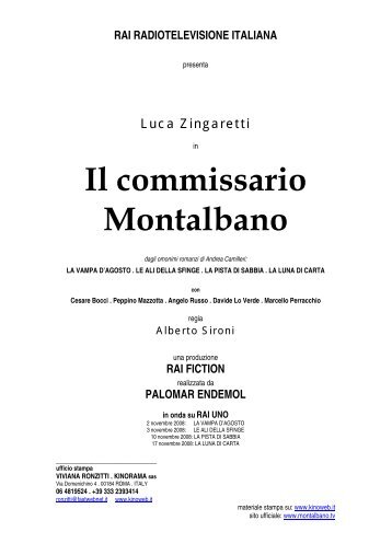 Il commissario Montalbano - pressbook - Kinoweb.it