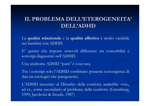 L'attaccamento come vulnerabilità all'ADHD - Aidai