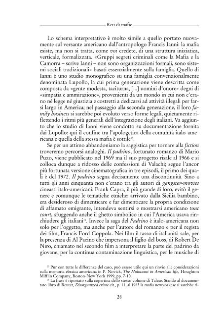 La mafia americana: trapianto o ibridazione? - Rivista Meridiana