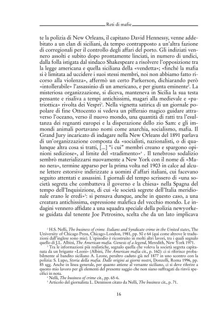 La mafia americana: trapianto o ibridazione? - Rivista Meridiana