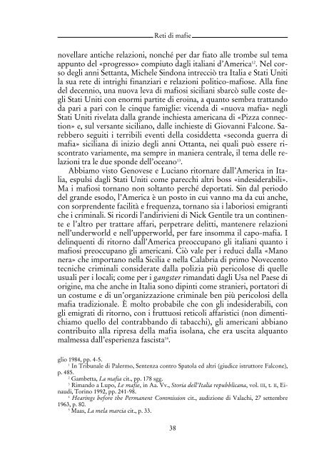 La mafia americana: trapianto o ibridazione? - Rivista Meridiana