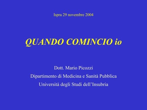 IL DIBATTITO BIOETICO Dott. Mario Picozzi Dipartimento di ...